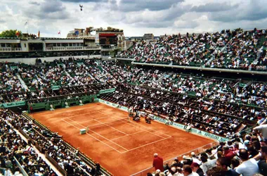 Court central de Roland-Garros em terra batida
